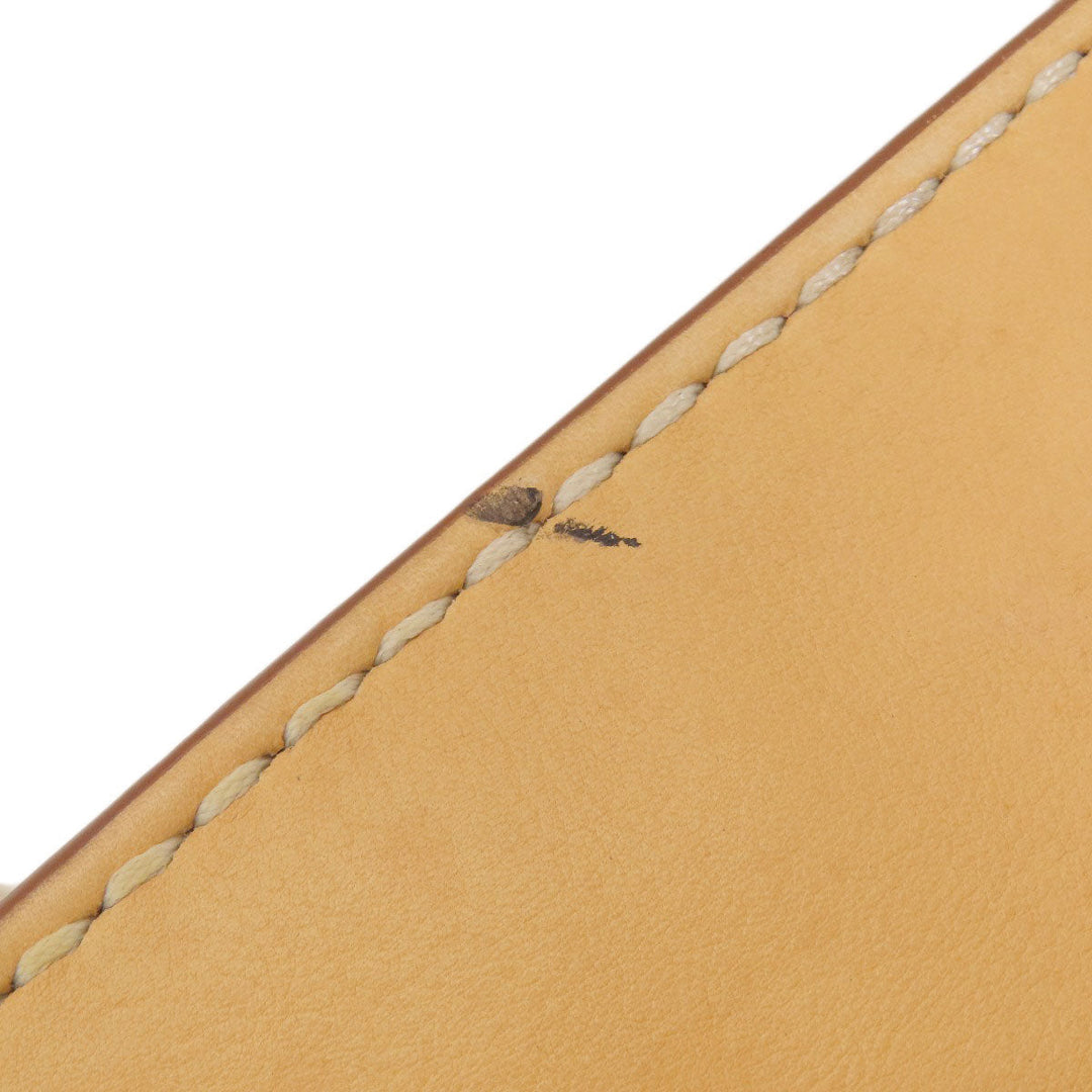 TOD�fS Tote Bag leather beige 2WAY Women Used Authentic