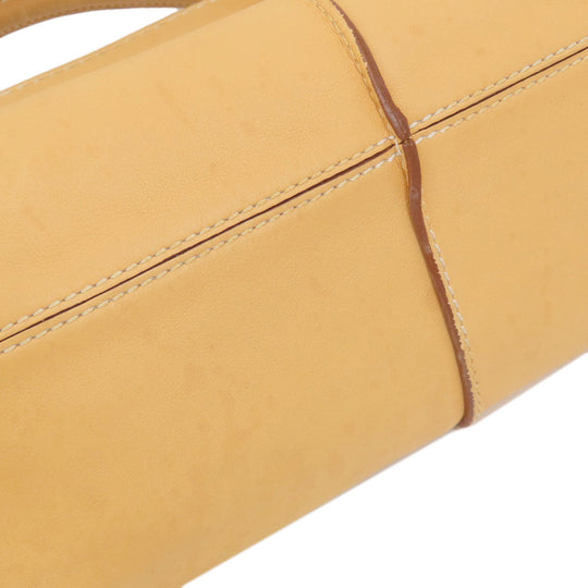 TOD�fS Tote Bag leather beige 2WAY Women Used Authentic