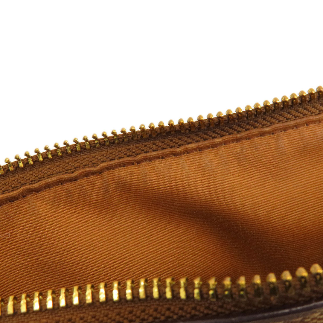 COACH Shoulder Bag F73177 PVC Brown one belt signature Women Used Authentic