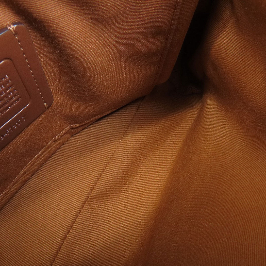 COACH Shoulder Bag F73177 PVC Brown one belt signature Women Used Authentic