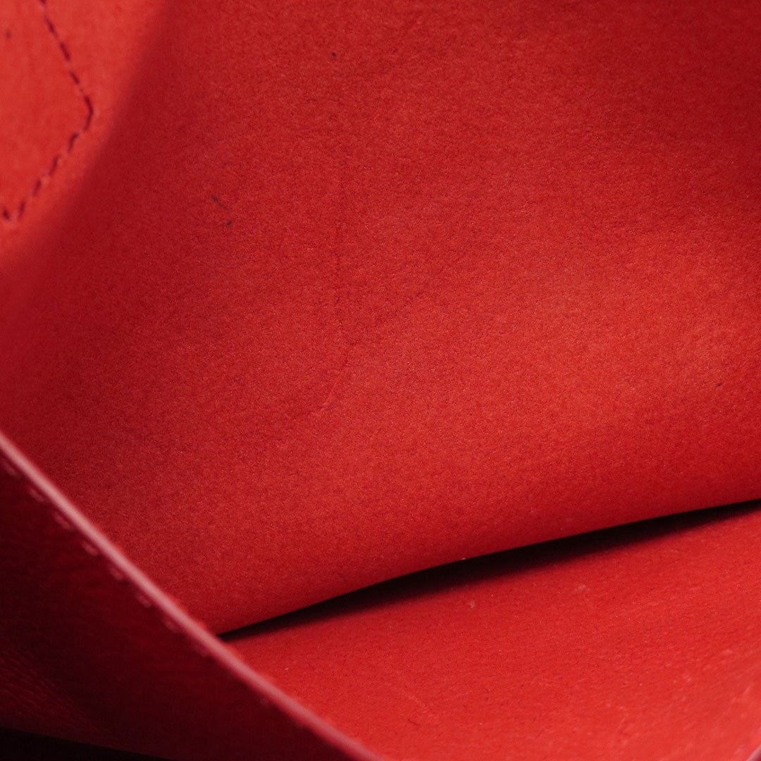 COLE HAAN Tote Bag leather Red logo