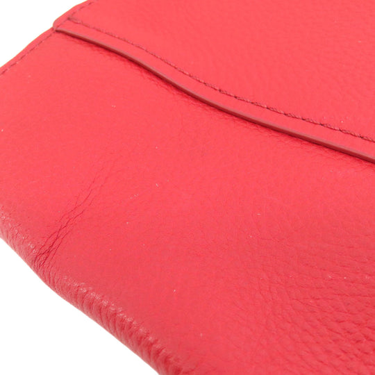 COLE HAAN Tote Bag leather Red logo