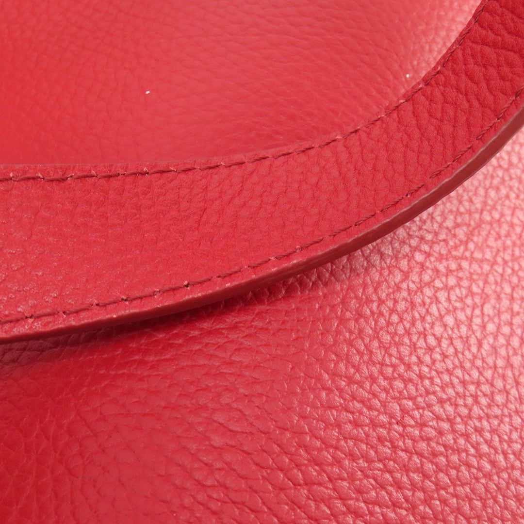 COLE HAAN Tote Bag leather Red logo