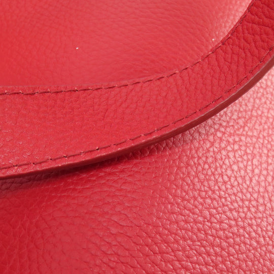 COLE HAAN Tote Bag leather Red logo