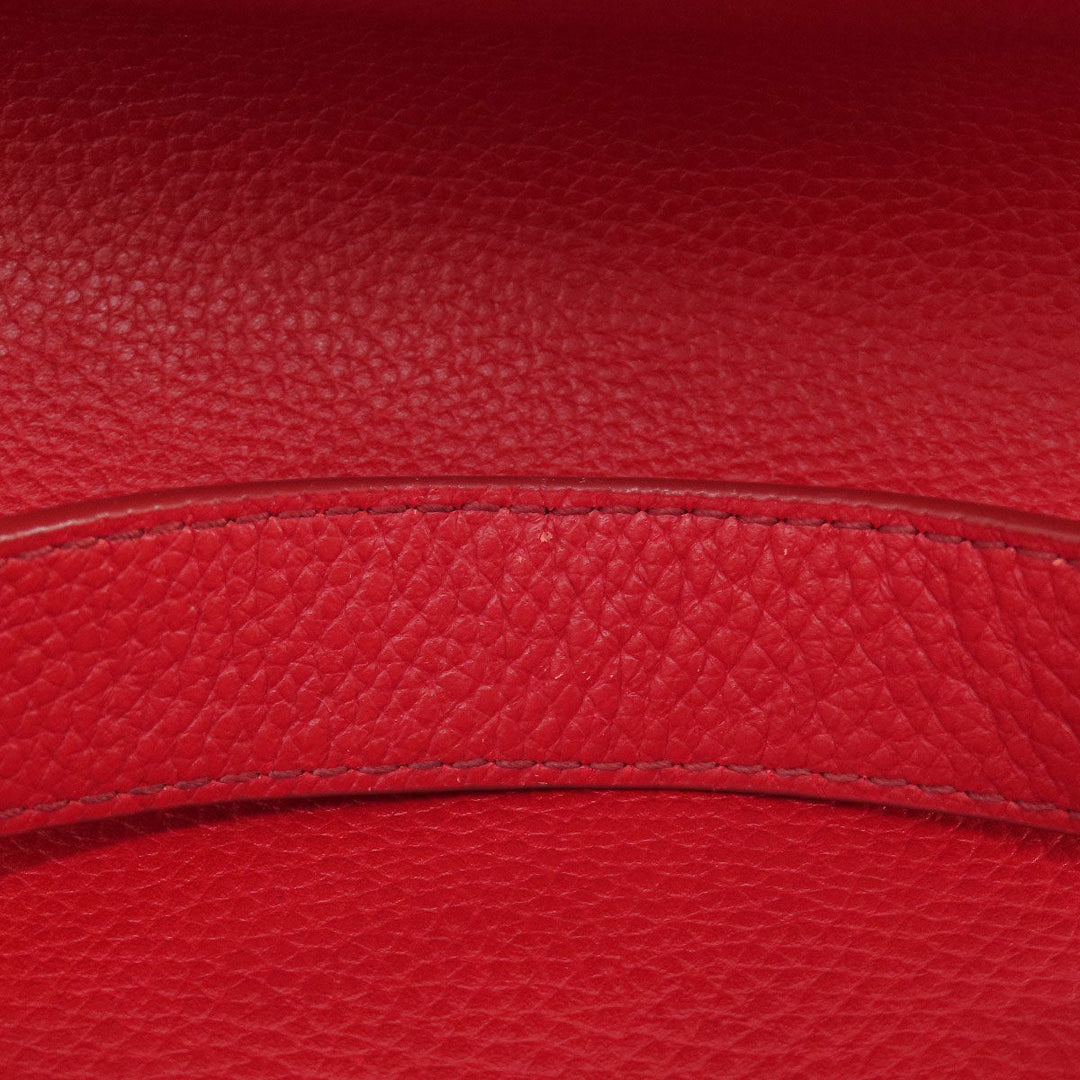 COLE HAAN Tote Bag leather Red logo