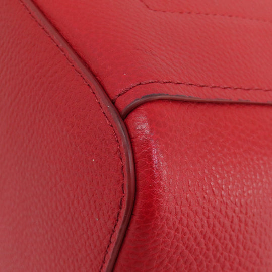 COLE HAAN Tote Bag leather Red logo