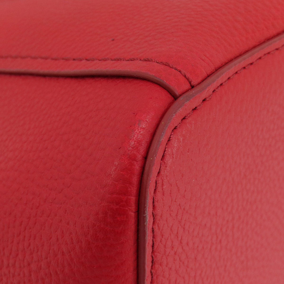 COLE HAAN Tote Bag leather Red logo