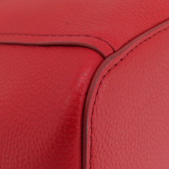 COLE HAAN Tote Bag leather Red logo