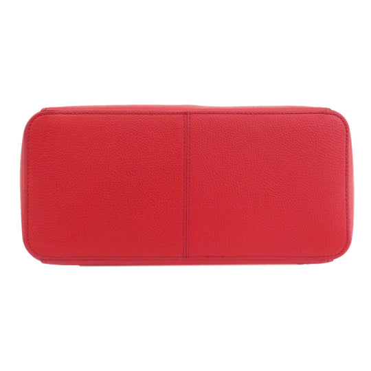 COLE HAAN Tote Bag leather Red logo