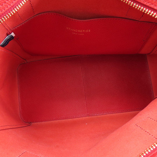 COLE HAAN Tote Bag leather Red logo