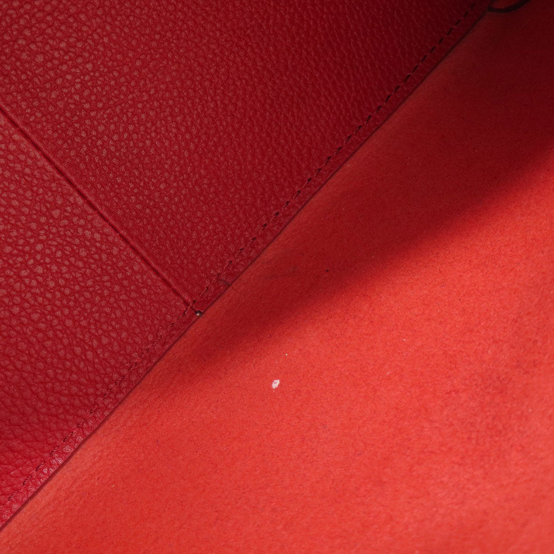 COLE HAAN Tote Bag leather Red logo