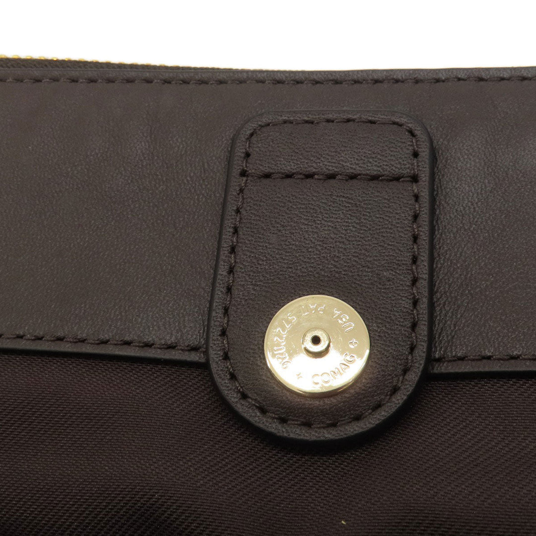 COACH Tote Bag 20165 leather Brown logo