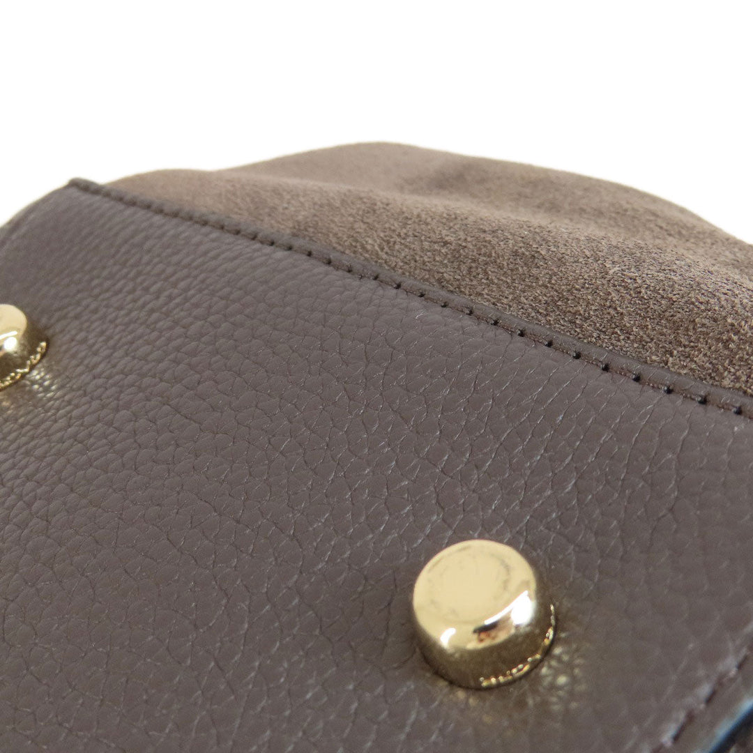 COACH Tote Bag 20165 leather Brown logo