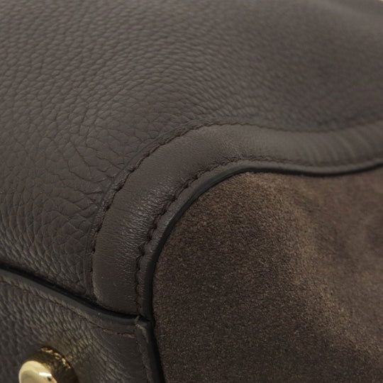 COACH Tote Bag 20165 leather Brown logo