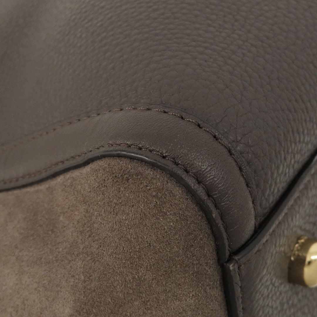 COACH Tote Bag 20165 leather Brown logo