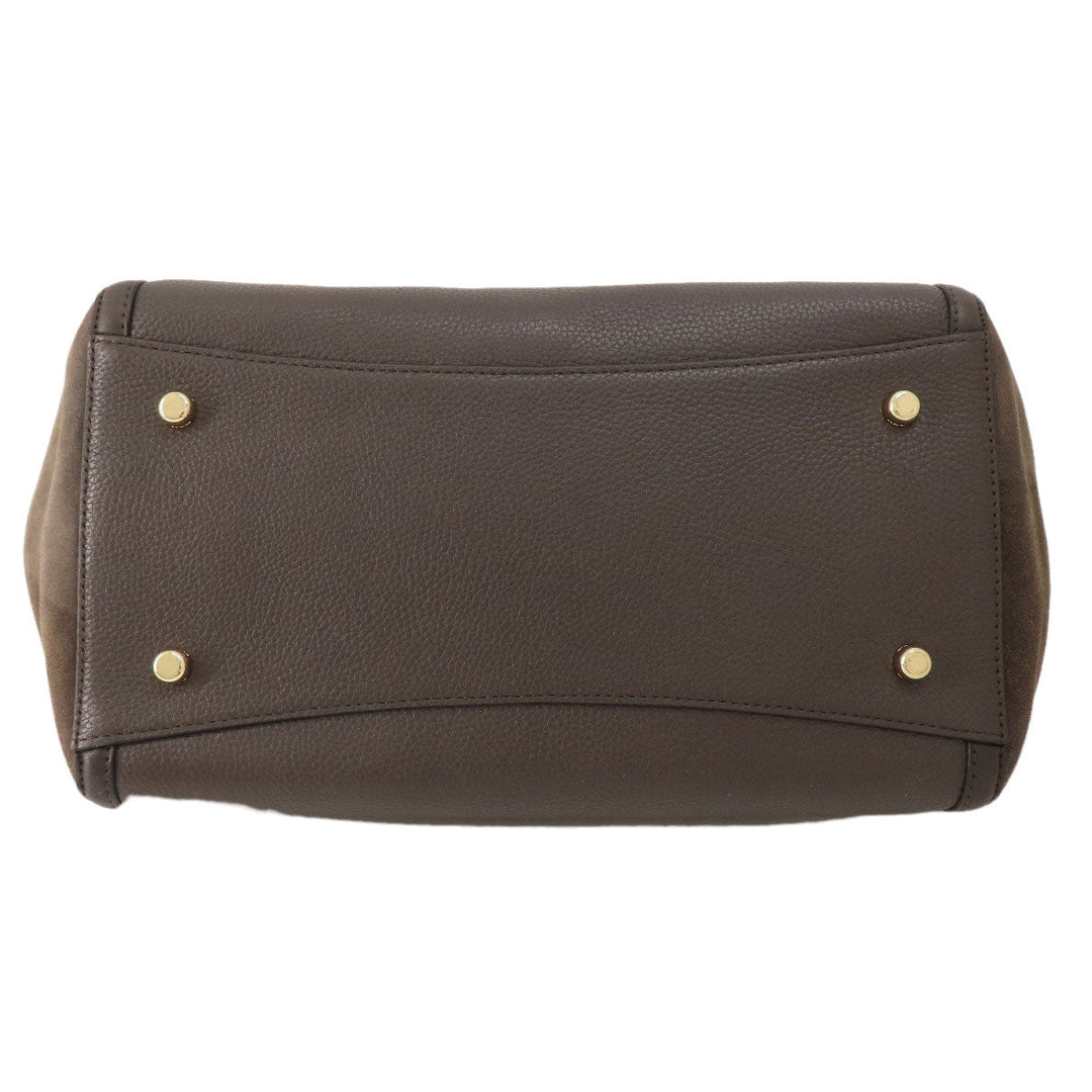 COACH Tote Bag 20165 leather Brown logo