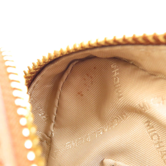 MICHAEL KORS Shoulder Bag PVC Brown MK Signature Long Shoulder Women Used Authentic
