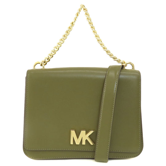 MICHAEL KORS Handbag leather green 2WAY
