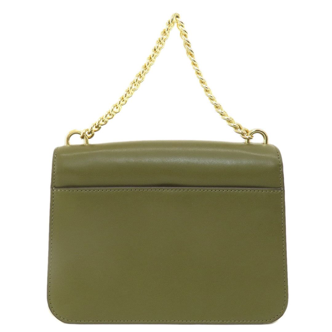 MICHAEL KORS Handbag leather green 2WAY
