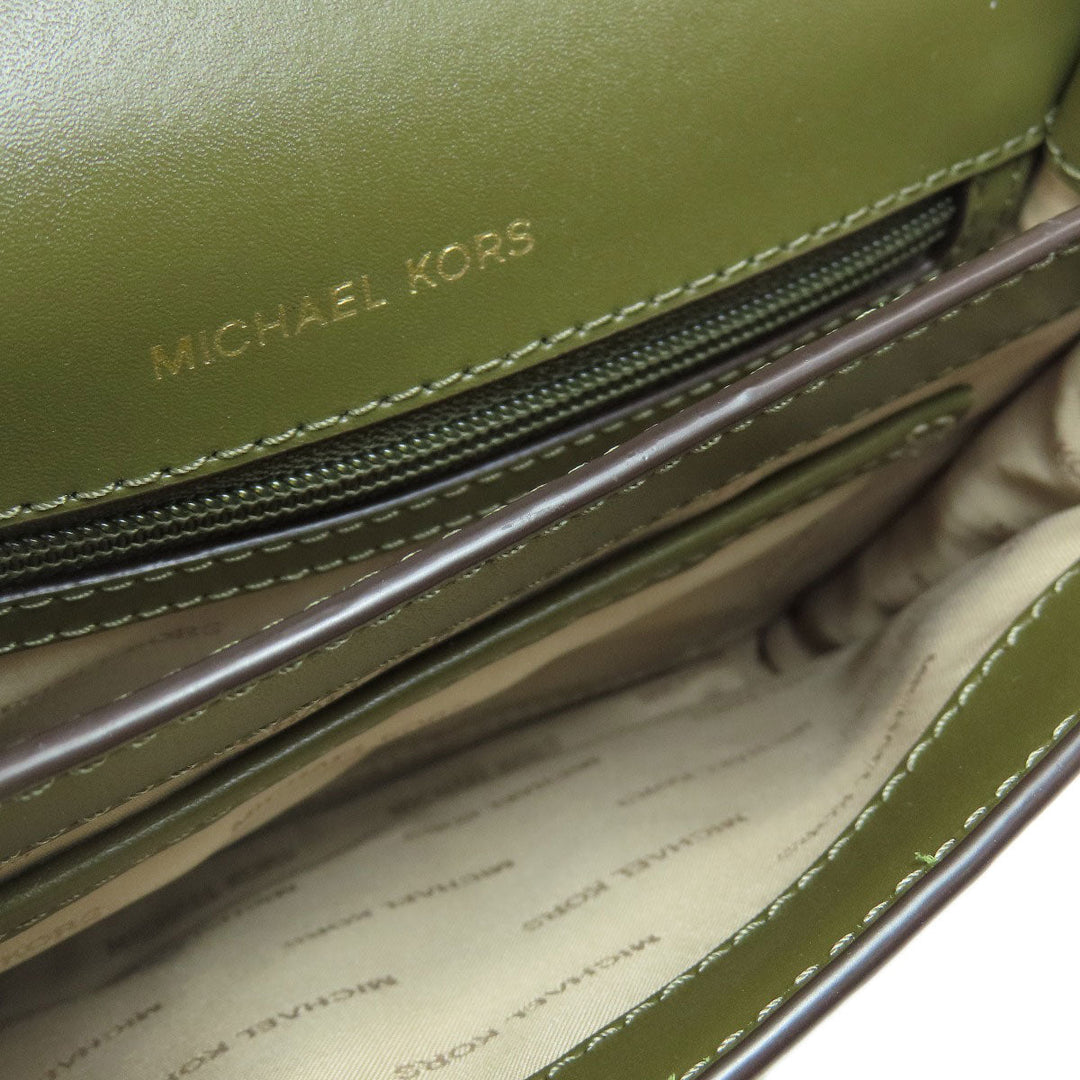 MICHAEL KORS Handbag leather green 2WAY