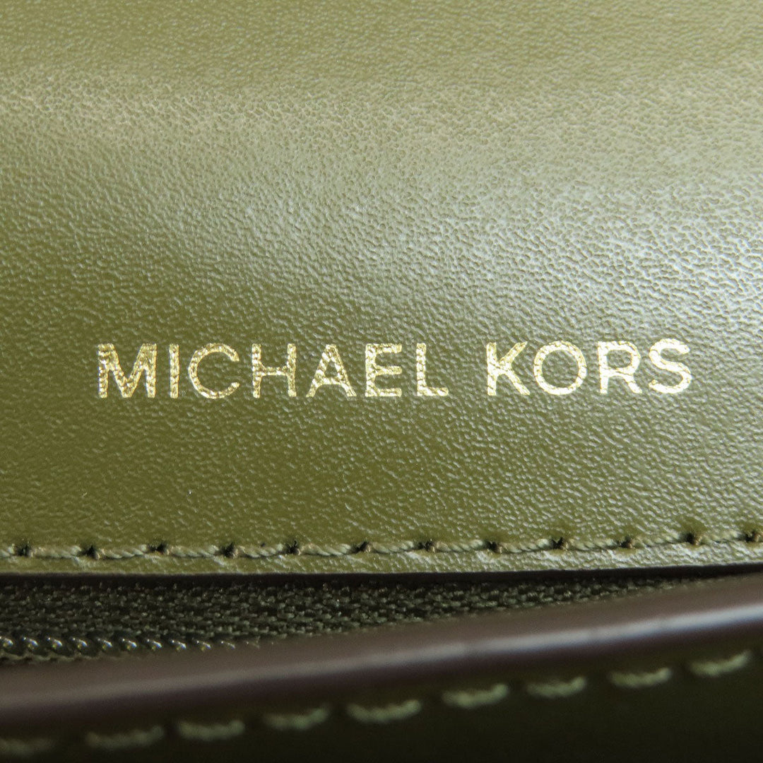 MICHAEL KORS Handbag leather green 2WAY