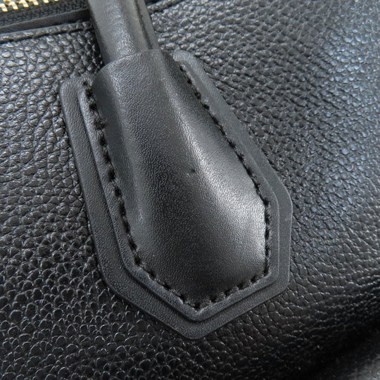 MICHAEL KORS Tote Bag leather black logo Women Used Authentic
