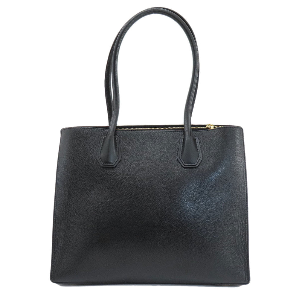 MICHAEL KORS Tote Bag leather black logo Women Used Authentic