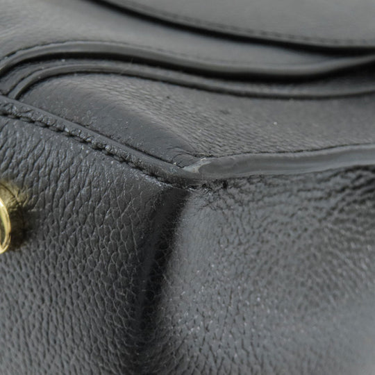 MICHAEL KORS Tote Bag leather black logo Women Used Authentic
