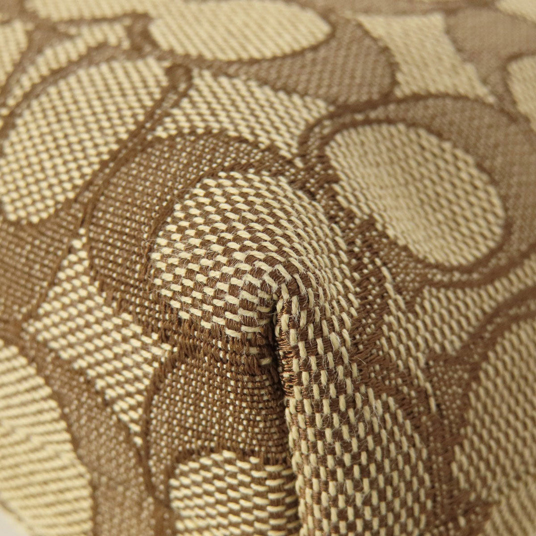 COACH Shoulder Bag F58285 canvas Brown Signature