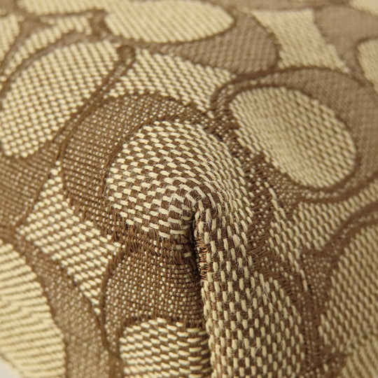 COACH Shoulder Bag F58285 canvas Brown Signature