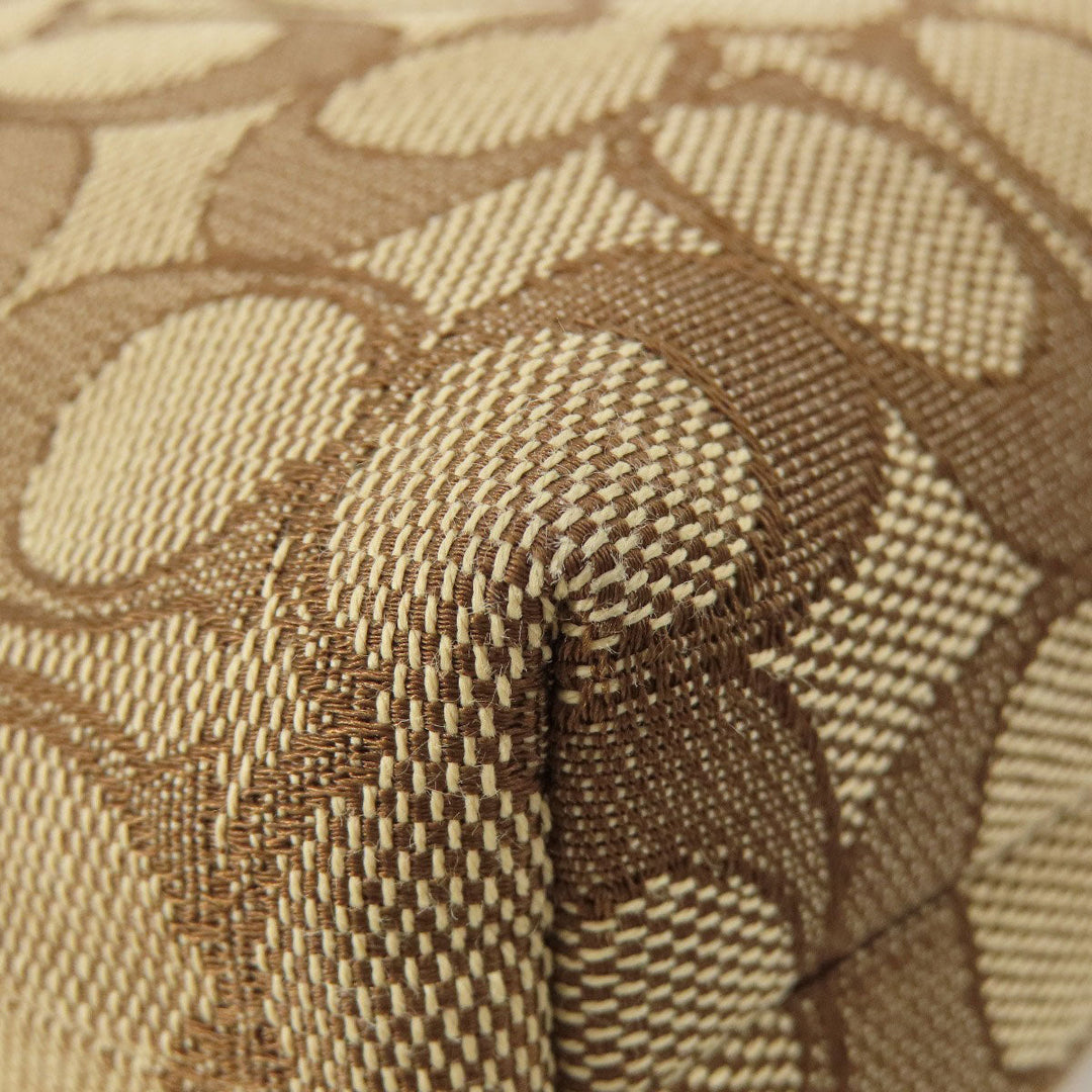 COACH Shoulder Bag F58285 canvas Brown Signature