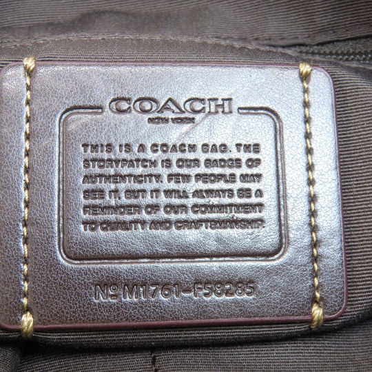 COACH Shoulder Bag F58285 canvas Brown Signature