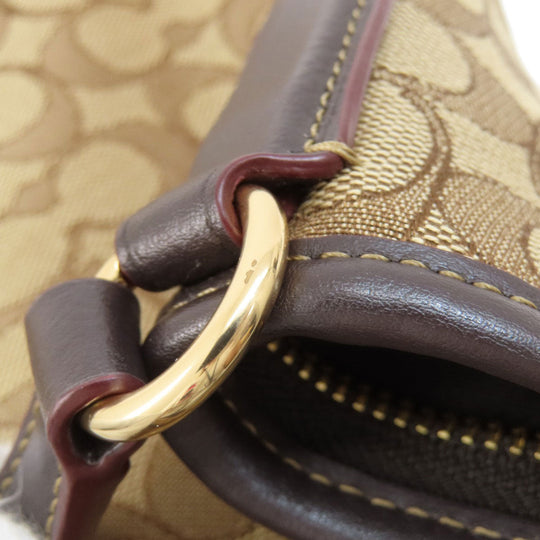 COACH Shoulder Bag F58285 canvas Brown Signature