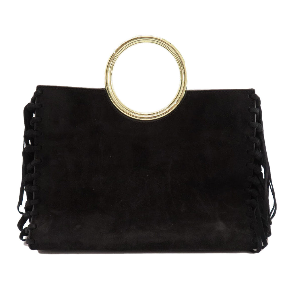 Kate Spade Handbag Suede black Fringe 2WAY