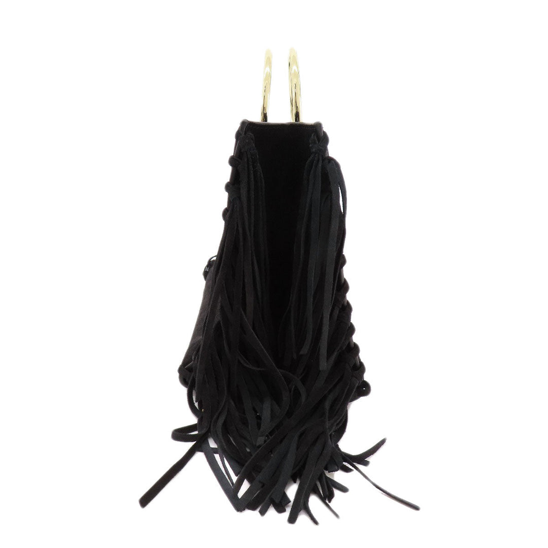 Kate Spade Handbag Suede black Fringe 2WAY