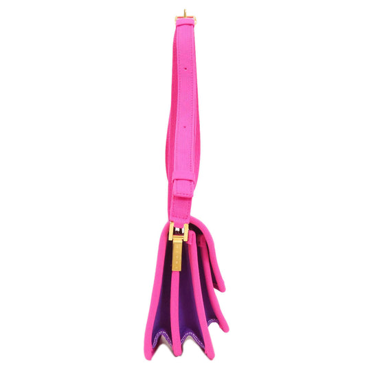 MARNI Shoulder Bag canvas pink logo Women Used Authentic