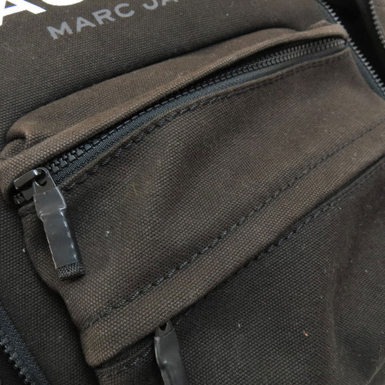 MARC JACOBS Backpack canvas black logo