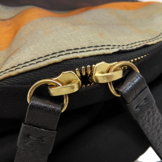 Givenchy Backpack Nylon multicolor Print Women Used Authentic