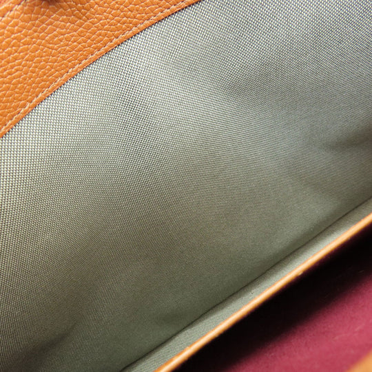 COLE HAAN Tote Bag leather Brown logo Women Used Authentic
