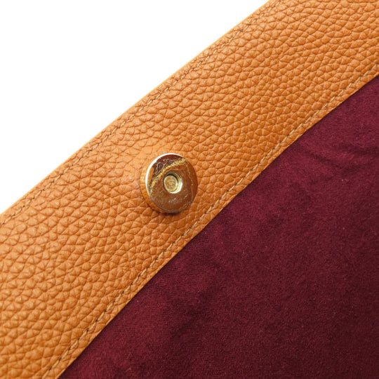 COLE HAAN Tote Bag leather Brown logo Women Used Authentic