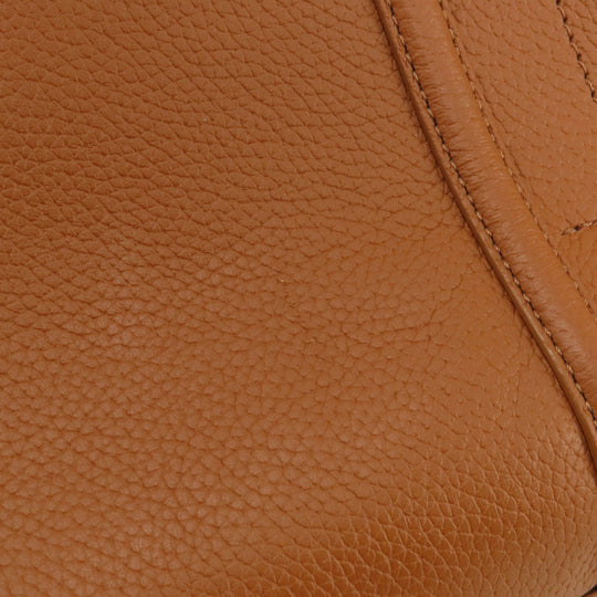 COLE HAAN Tote Bag leather Brown logo Women Used Authentic