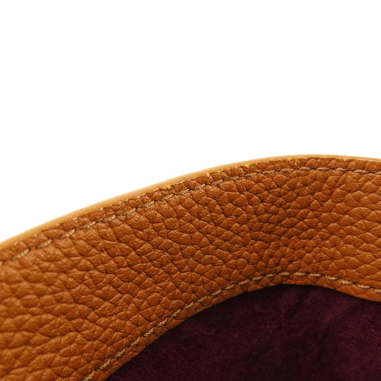 COLE HAAN Tote Bag leather Brown logo Women Used Authentic