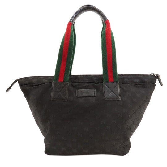 GUCCI Handbag 131230 canvas black GG Women Used Authentic