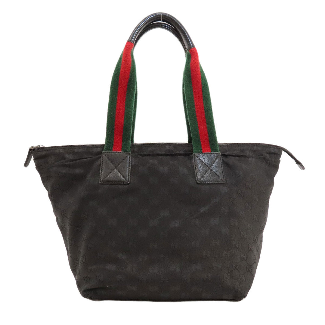 GUCCI Handbag 131230 canvas black GG Women Used Authentic