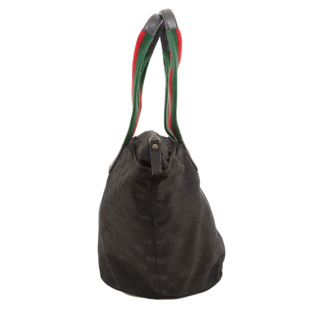 GUCCI Handbag 131230 canvas black GG Women Used Authentic
