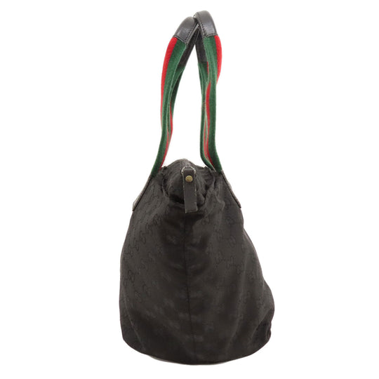 GUCCI Handbag 131230 canvas black GG Women Used Authentic