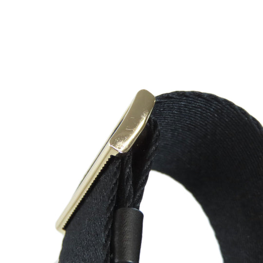 Kate Spade Shoulder Bag leather black logo Women Used Authentic