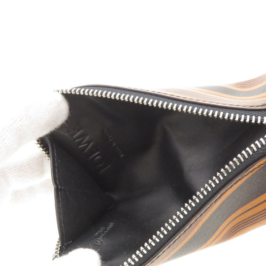LOEWE Coin case Calfskin Brown anagram