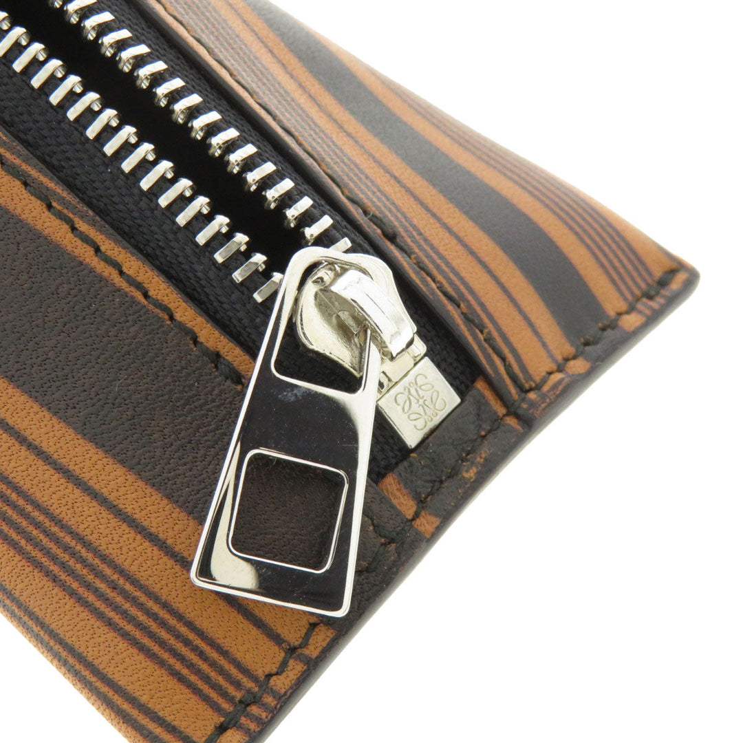 LOEWE Coin case Calfskin Brown anagram
