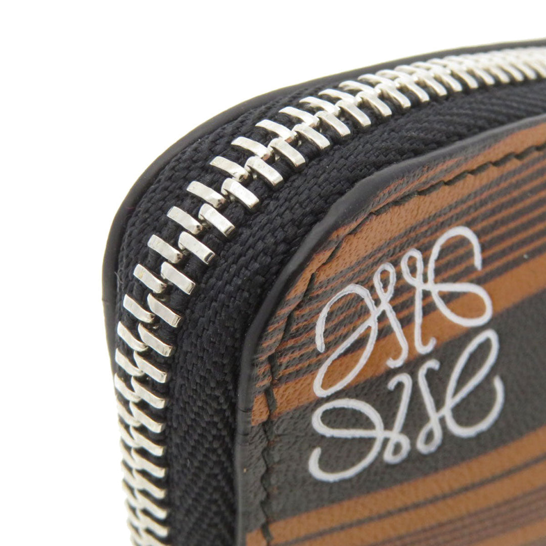 LOEWE Coin case Calfskin Brown anagram